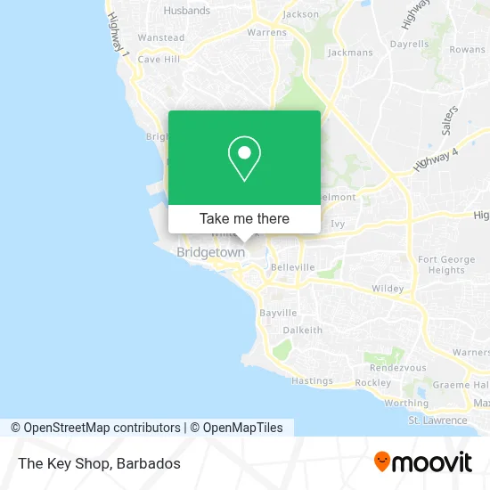 The Key Shop map