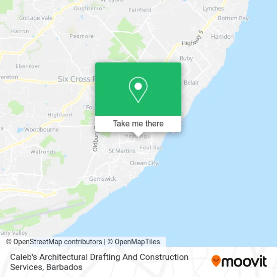 Caleb's Architectural Drafting And Construction Services map