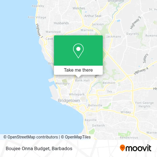 Boujee Onna Budget map