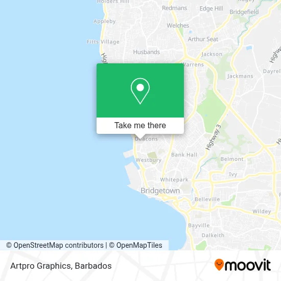 Artpro Graphics map