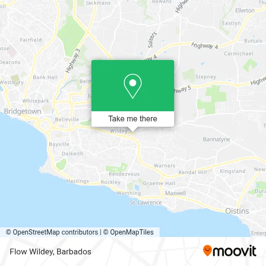 Flow Wildey map