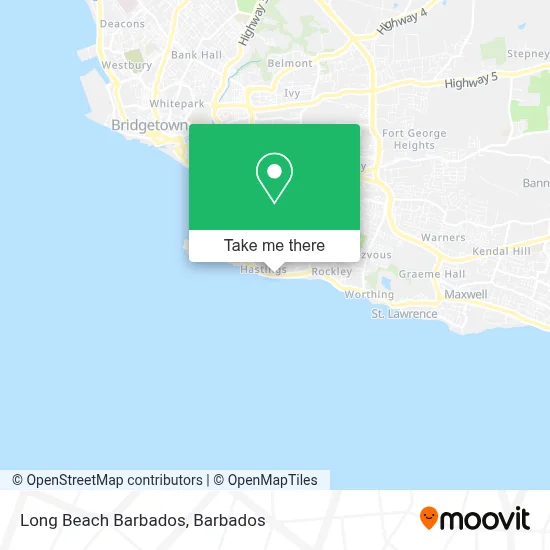Long Beach Barbados map