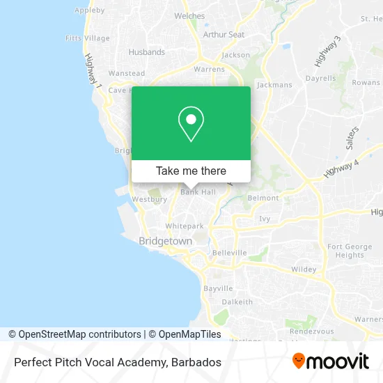 Perfect Pitch Vocal Academy map