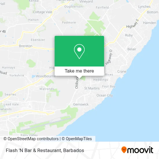 Flash 'N Bar & Restaurant map