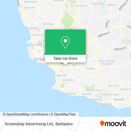 Screenplay Advertising Ltd. map