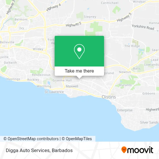 Digga Auto Services map