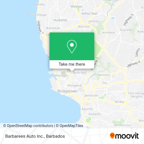 Barbarees Auto Inc. map