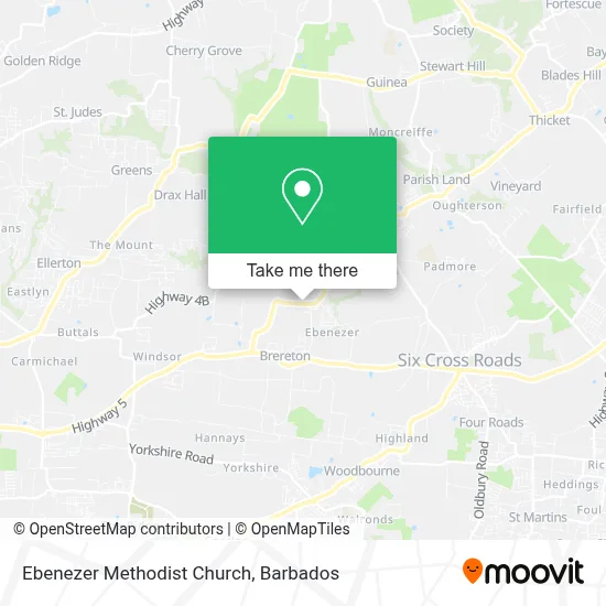 Ebenezer Methodist Church map