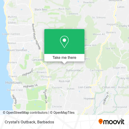 Crystal's Outback map