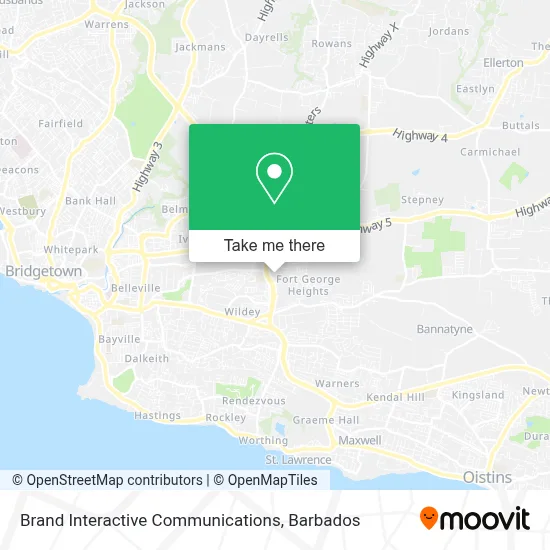 Brand Interactive Communications map