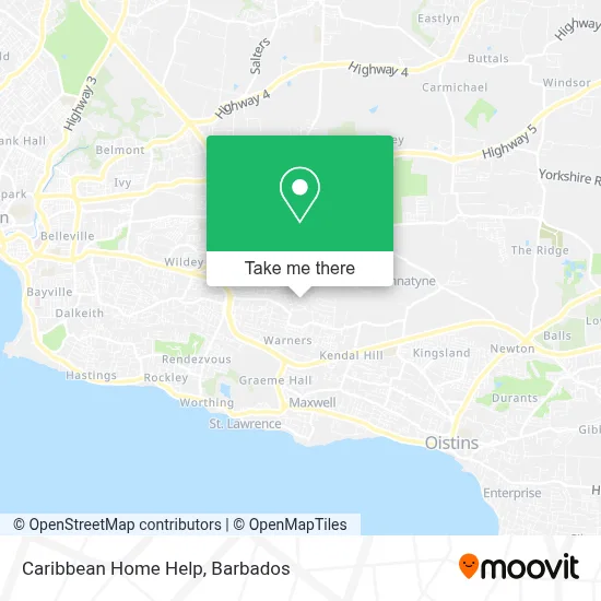 Caribbean Home Help map