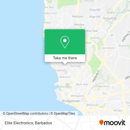 Elite Electronics map