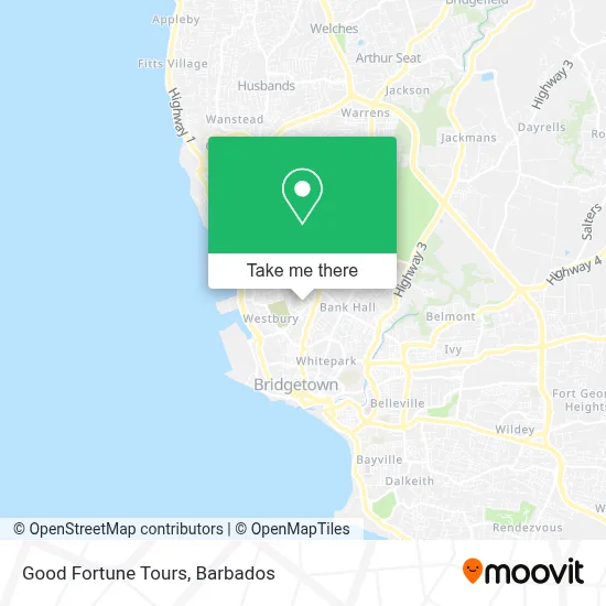 Good Fortune Tours map