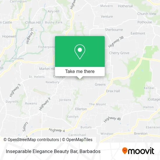 Inseparable Elegance Beauty Bar map