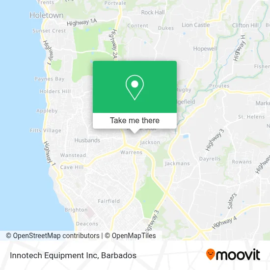Innotech Equipment Inc map