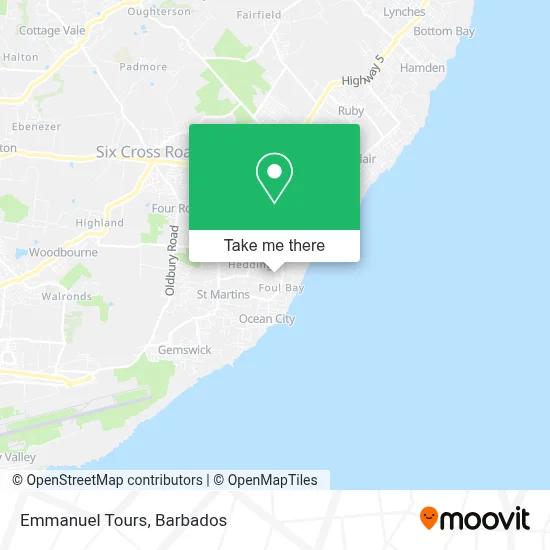 Emmanuel Tours map