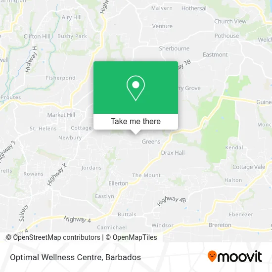 Optimal Wellness Centre map