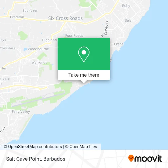 Salt Cave Point map