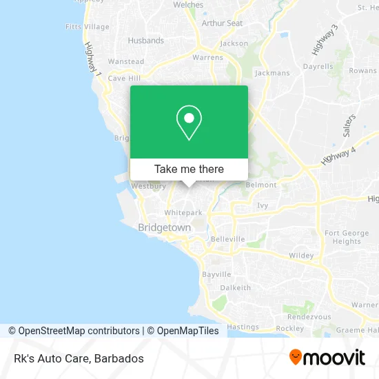 Rk's Auto Care map