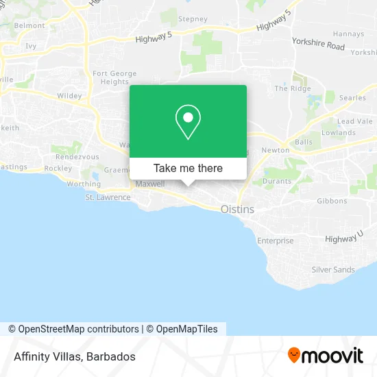 Affinity Villas map