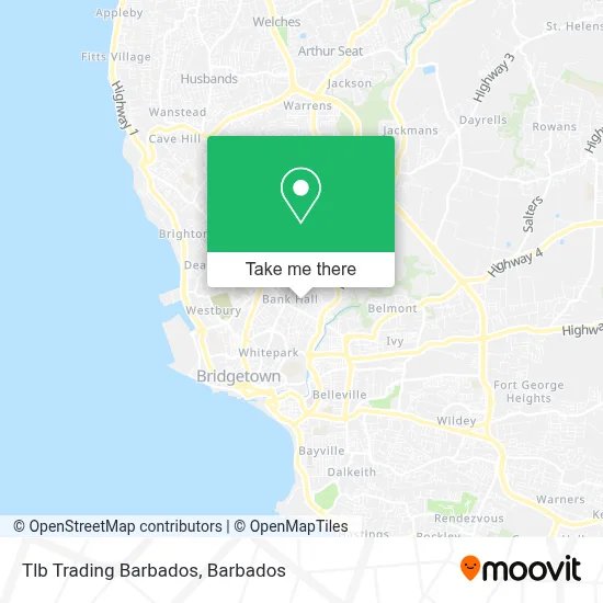 Tlb Trading Barbados map