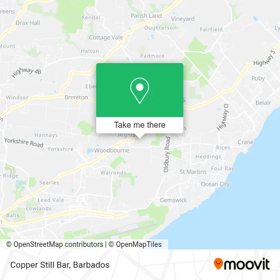 Copper Still Bar map