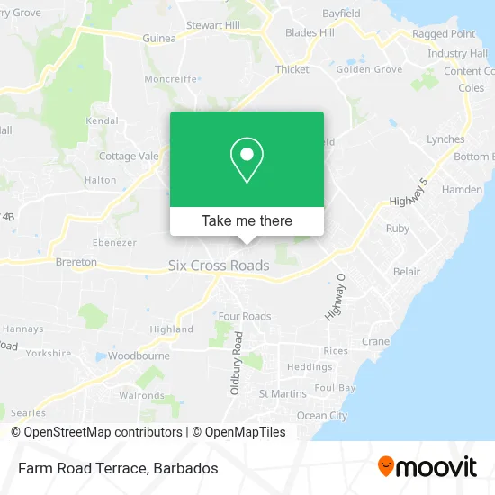 Farm Road Terrace map