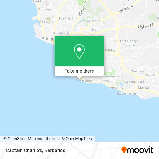 Captain Charlie's map