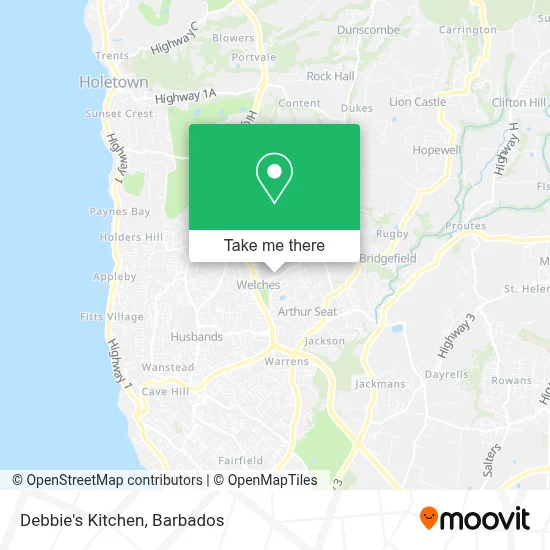 Debbie's Kitchen map