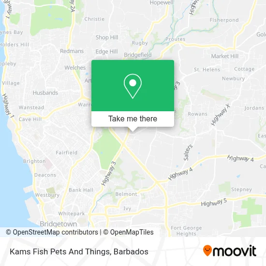 Kams Fish Pets And Things map