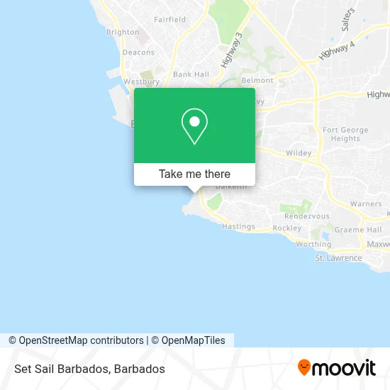 Set Sail Barbados map