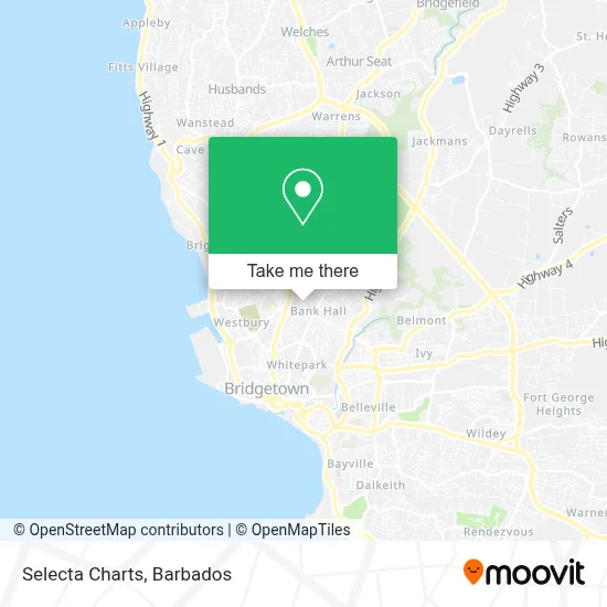 Selecta Charts map