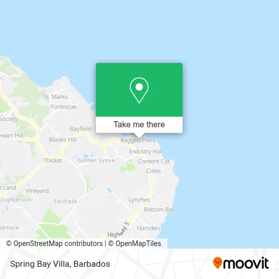 Spring Bay Villa map