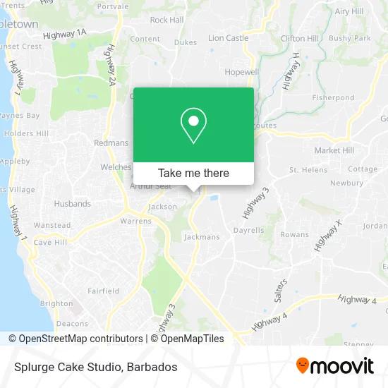 Splurge Cake Studio map