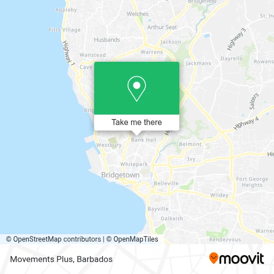 Movements Plus map