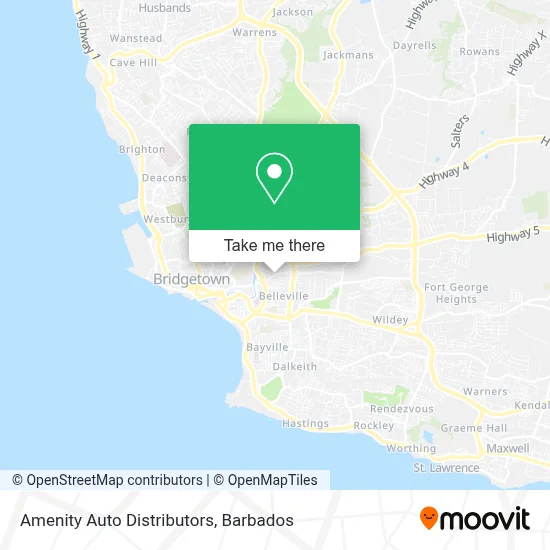 Amenity Auto Distributors map