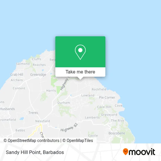 Sandy Hill Point map