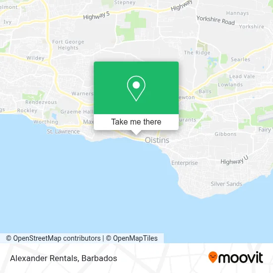 Alexander Rentals map