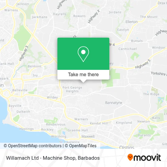 Willamach Ltd - Machine Shop map