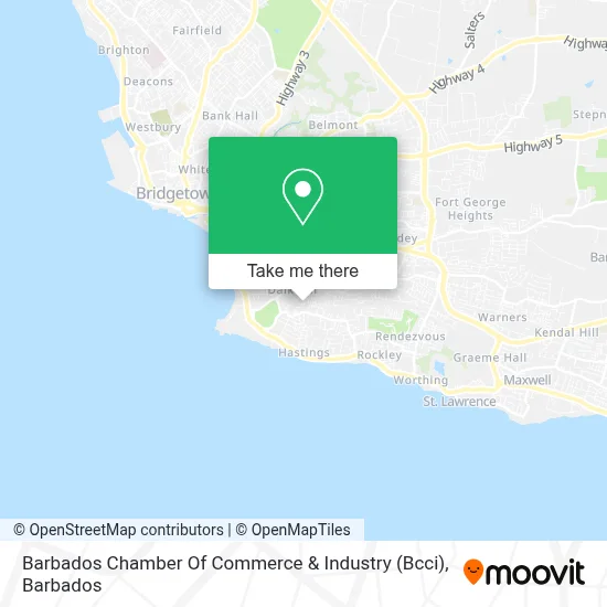 Barbados Chamber Of Commerce & Industry (Bcci) map