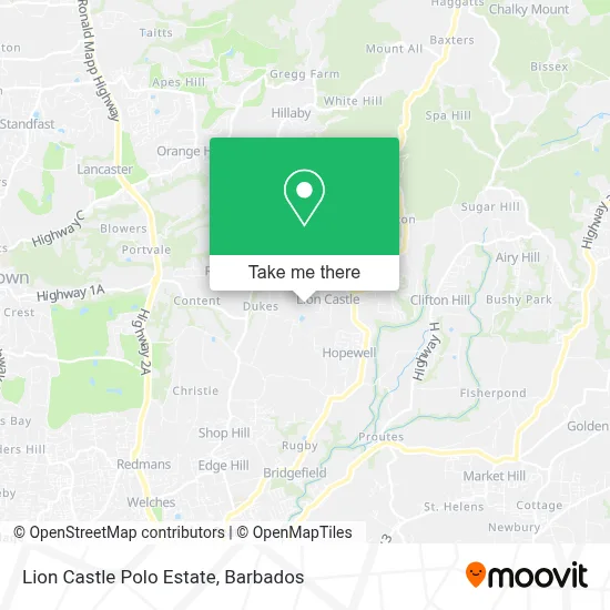 Lion Castle Polo Estate map