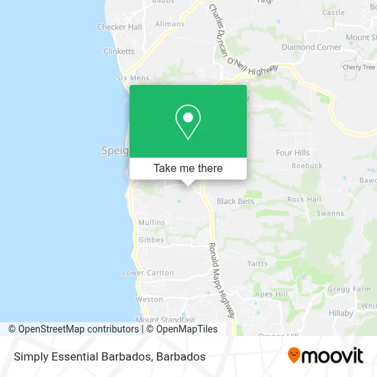 Simply Essential Barbados map