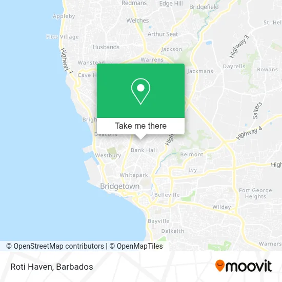 Roti Haven map