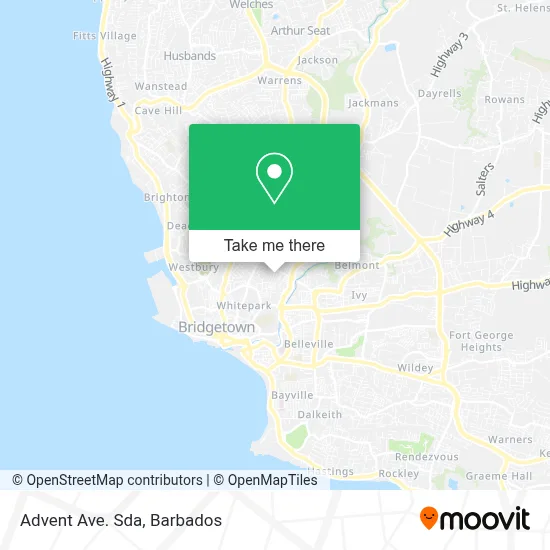 Advent Ave. Sda map