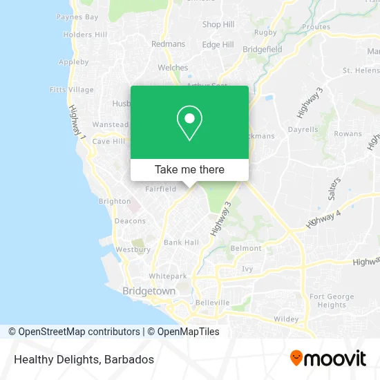 Healthy Delights map