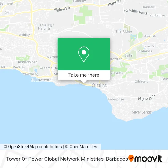 Tower Of Power Global Network Ministries map