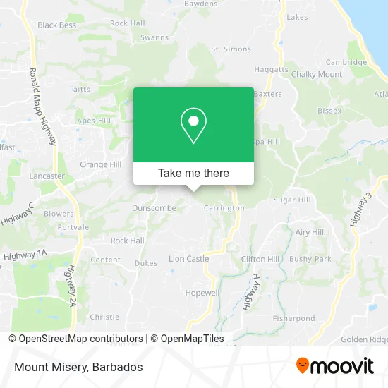 Mount Misery map