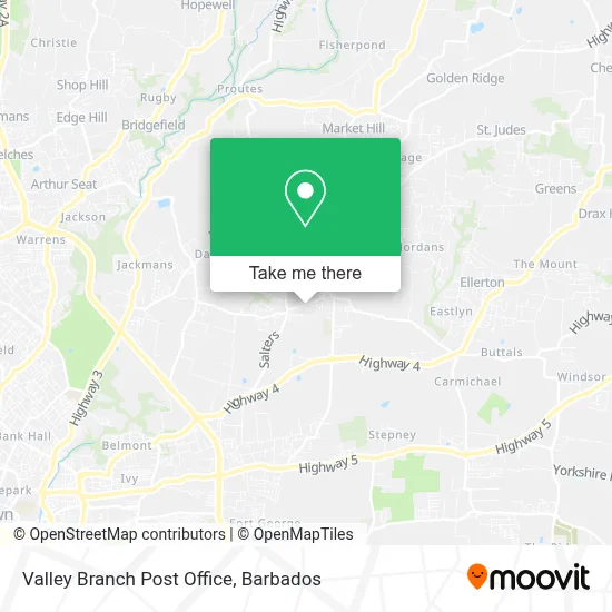 Valley Branch Post Office map
