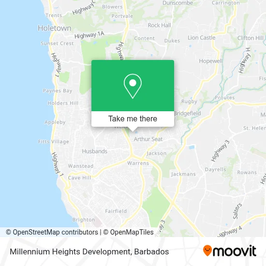 Millennium Heights Development map