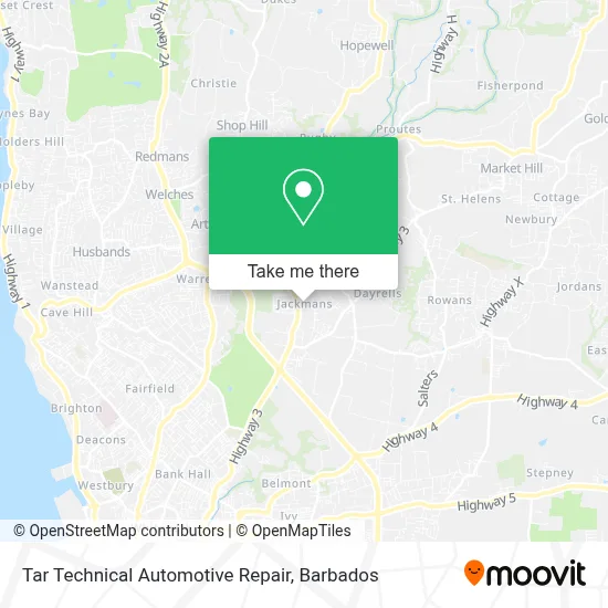 Tar Technical Automotive Repair map